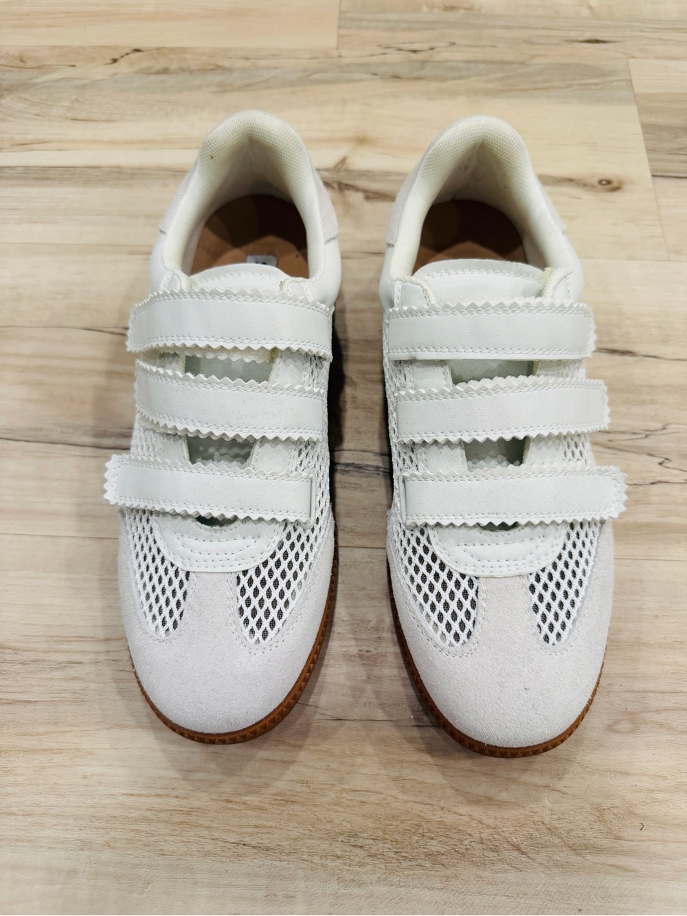 Steve Madden White Mesh & Suede Size 10 Women’s Tennis Shoes